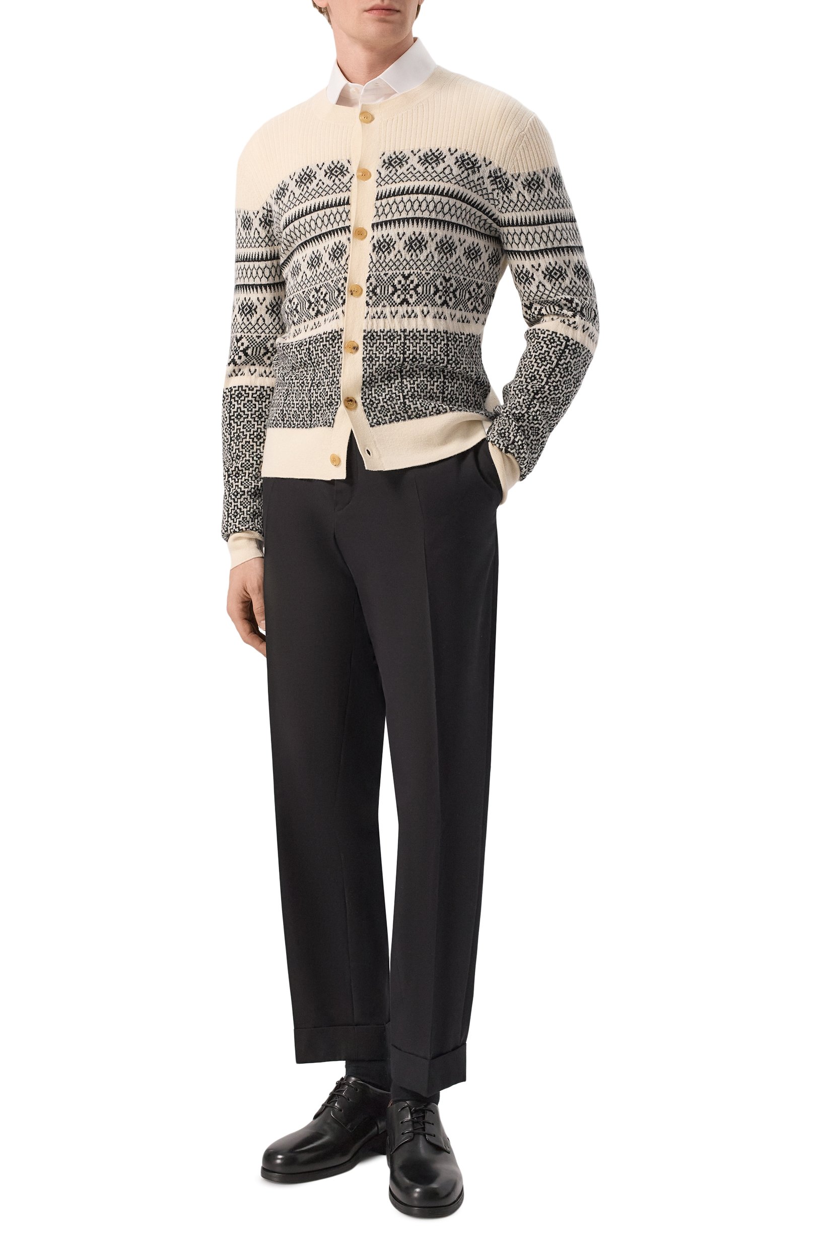 Кардиган из шерсти и хлопка DRIES VAN NOTEN, арт. 021216/4746, фото 2
