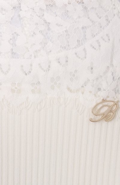 Пуловер BLUMARINE кремового цвета по цене 12450 руб., арт. BFT00040/CS030_001, фото 3 Пуловер BLUMARINE, арт. BFT00040/CS030_001, фото 3