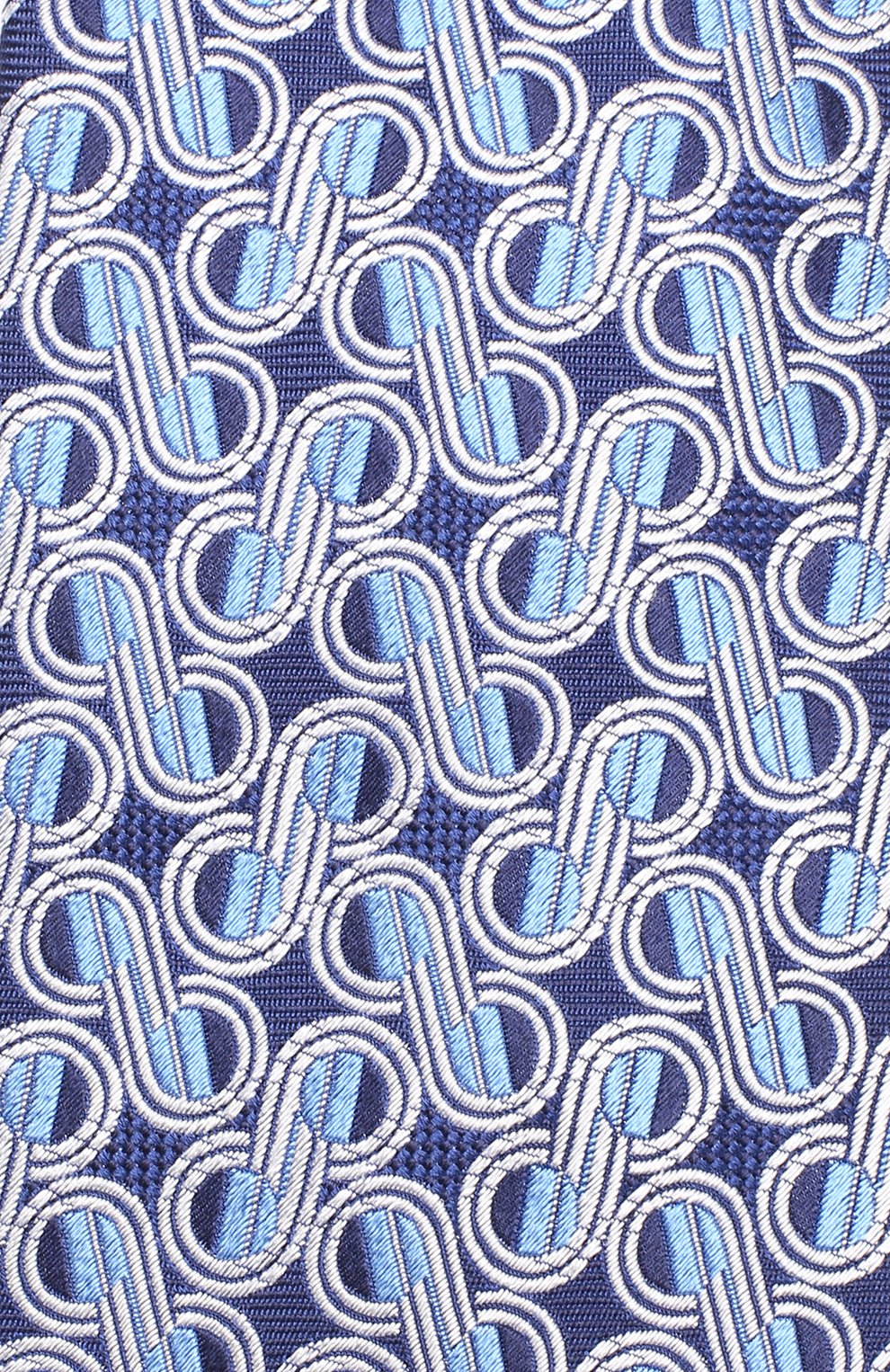 Шелковый галстук с узором TURNBULL & ASSER, арт. TIE002-BB204, фото 3