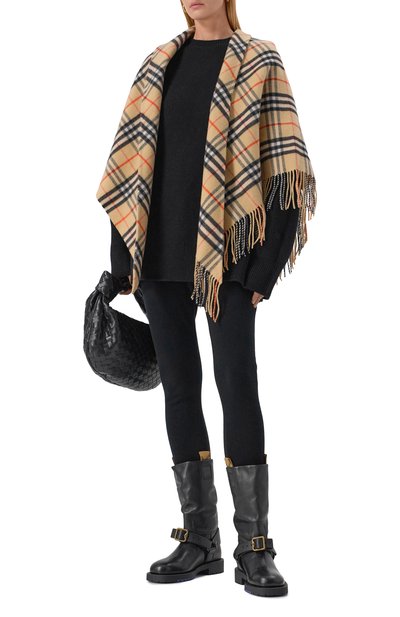 Накидка из шерсти и кашемира BURBERRY, арт. 8113128, фото 2