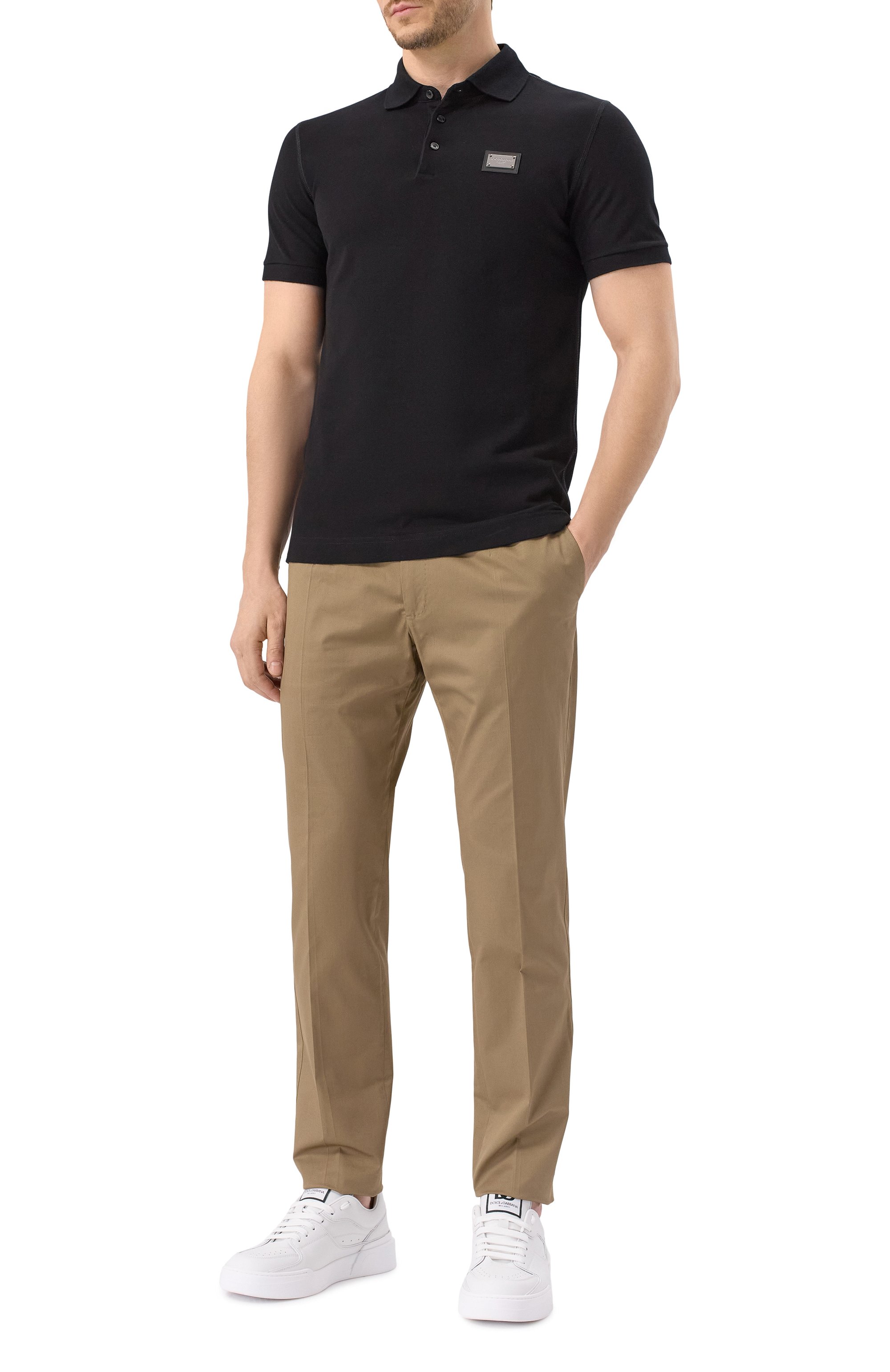 Хлопковое поло DOLCE & GABBANA, арт. G8PL4T/G7F2H, фото 2