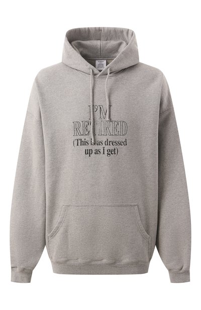 Мужской хлопковое худи VETEMENTS, арт. UA66HD710G