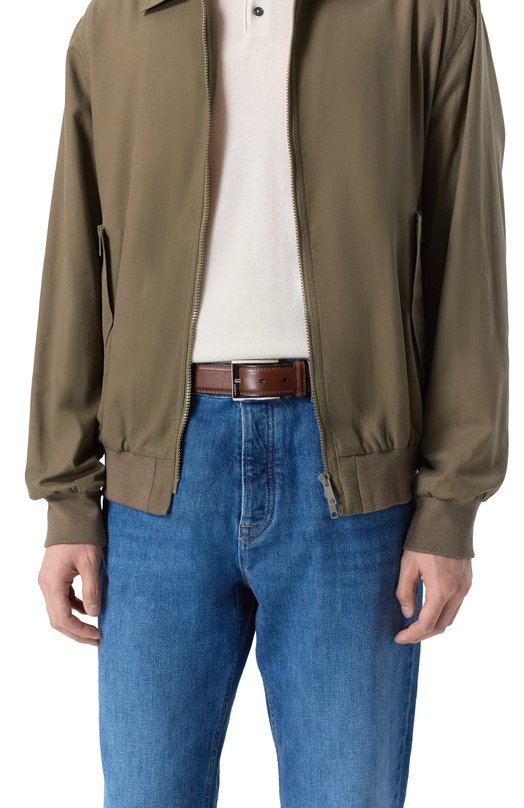 Кожаный ремень Barrett 22B588.4/BETIS CREAM Коричневый  22B588.4/BETIS CREAM Фото 2