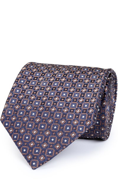 Мужской шелковый галстук с узором BRIONI, арт. 062I/06498