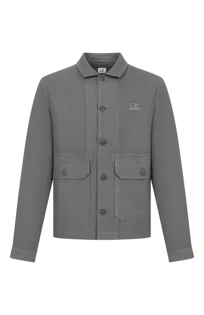 Мужская рубашка из хлопка и льна C.P. COMPANY, арт. 20CM0S228A/006501G