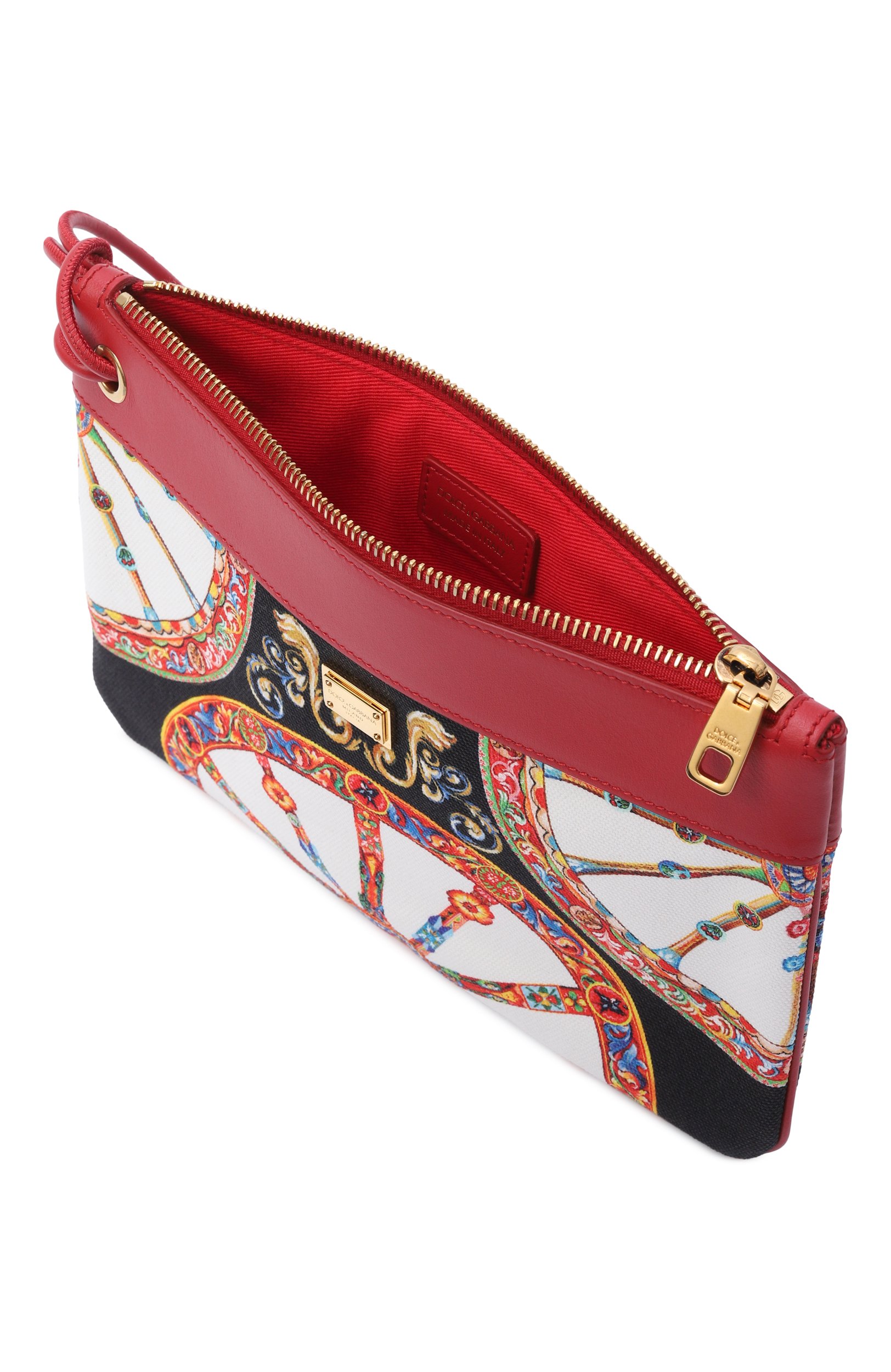 Косметичка DOLCE & GABBANA красного цвета по цене 69950 руб., арт. BI3426/A0417, фото 3 Косметичка DOLCE & GABBANA, арт. BI3426/A0417, фото 3