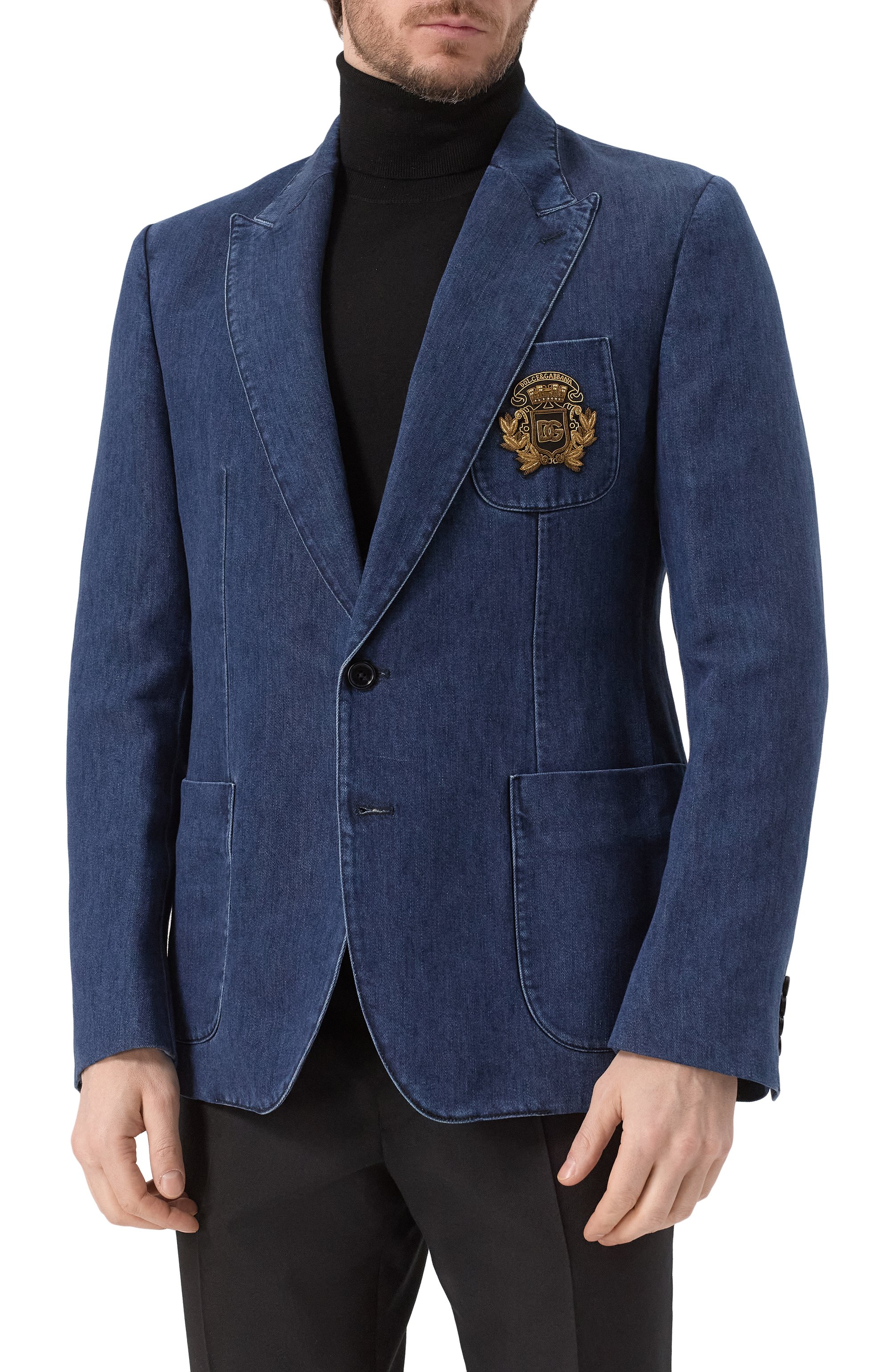 Джинсовый пиджак DOLCE & GABBANA, арт. G2UQ7Z/G8MH1, фото 4