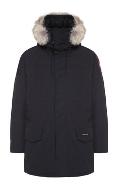 Мужская пуховая парка langford с меховой отделкой CANADA GOOSE темно-синего цвета, арт. 2062M | Фото 1 (Кросс-КТ: парка, Куртка, Пуховик; Мужское Кросс-КТ: пуховик-короткий, Пуховик-верхняя одежда, Верхняя одежда; Рукава: Длинные; Длина (верхняя одежда): До середины бедра; Материал внешний: Синтетический материал, Полиэстер; Материал сплава: Проставлено, Проверено; Материал подклада: Синтетический материал; Статус проверки: Проверено, Проверена категория; Драгоценные камни: Проставлено; Материал утеплителя: Пух и перо)