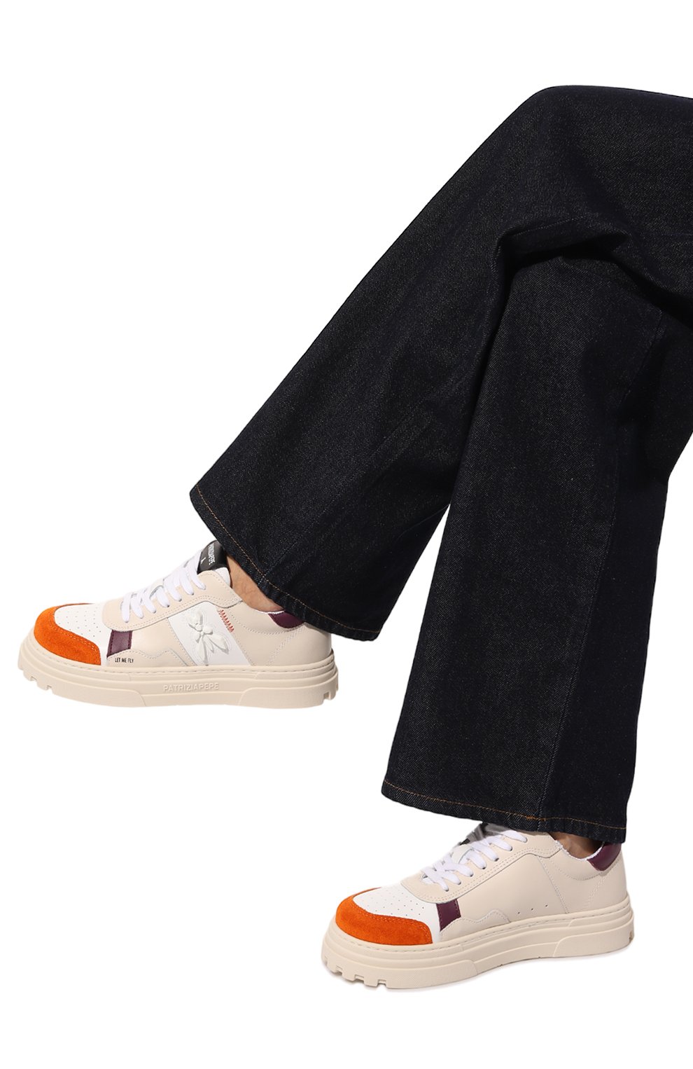 Кожаные кеды PATRIZIA PEPE, арт. 8Z0096_V020, фото 3