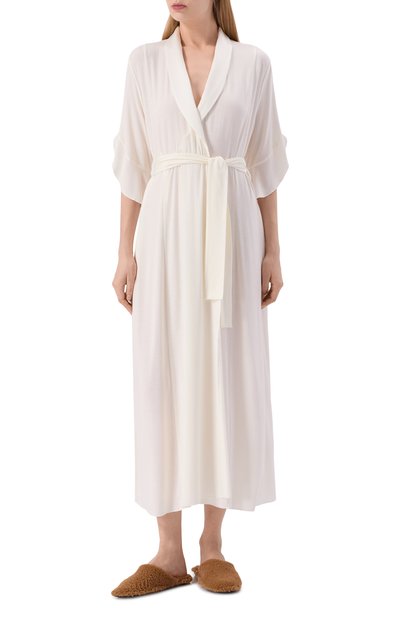 Халат FURSTENBERG кремового цвета по цене 44600 руб., арт. 50304873, фото 2 Халат FURSTENBERG, арт. 50304873, фото 2