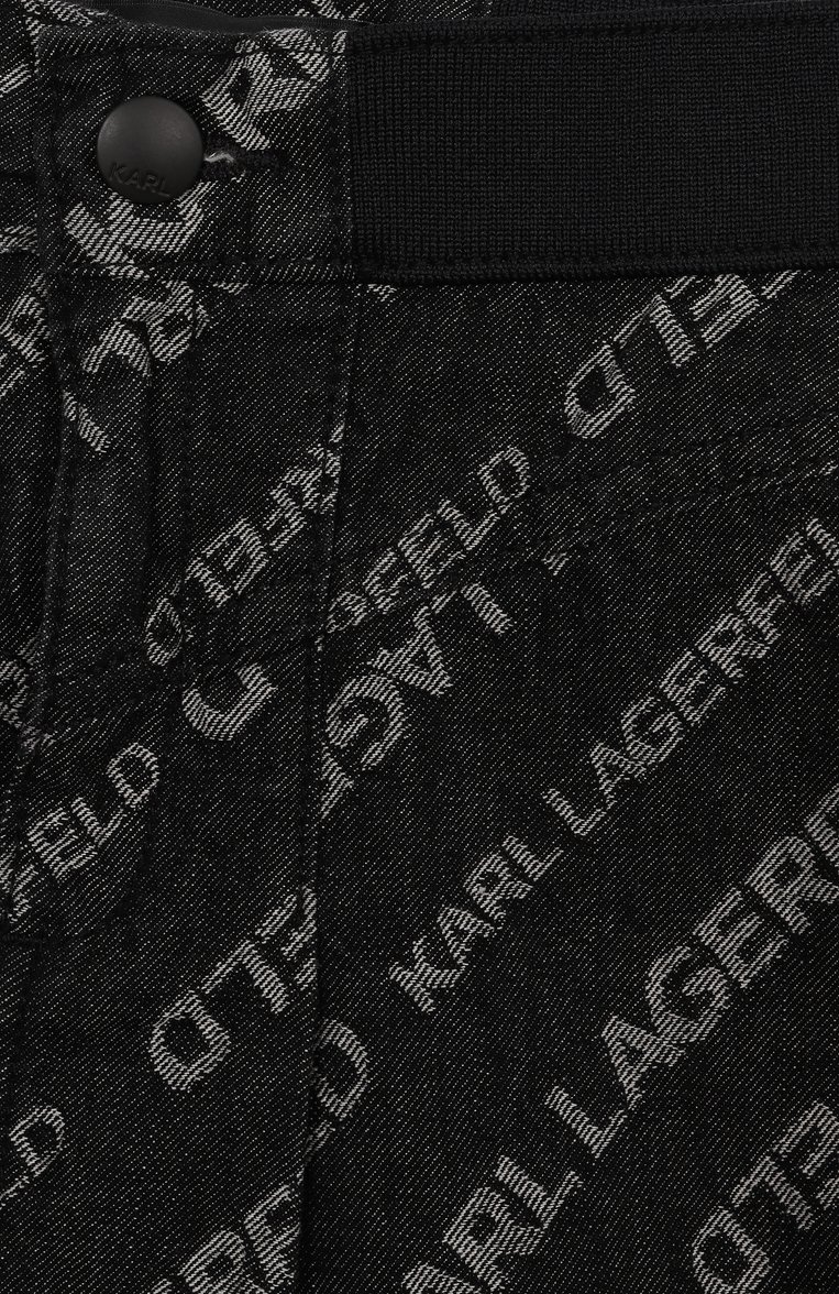 Детская джинсовая юбка KARL LAGERFELD KIDS серого цвета, арт. Z30541 | Фото 3 (Материал подклада: Синтетический материал; Нос: Не проставлено; Материал внешний: Хлопок, Деним; Кросс-КТ: Деним; Автоматизация состава: Проставлено; Ростовка одежда: 9 лет | 134 см, 12 лет | 152 см, 13 - 15 лет | 158 см, 16 лет | 164 см, 5 лет | 110 см, 7 лет | 122 см)
