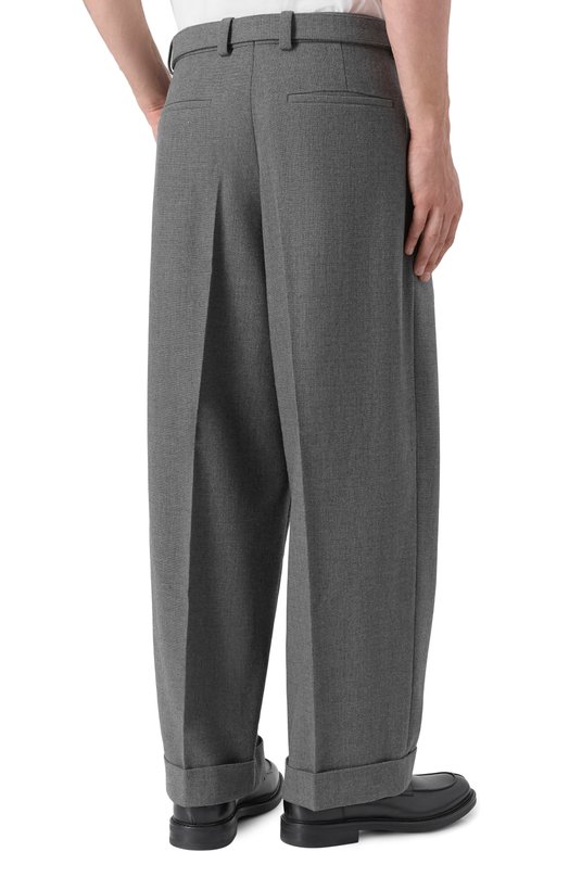 Шерстяные брюки Jil Sander J22KA0230-J41557 Серый  J22KA0230-J41557 Фото 4