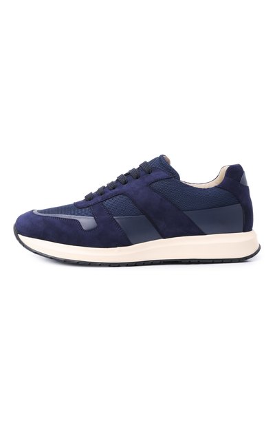 Комбинированные кроссовки MVST темно-синего цвета по цене 94250 руб., арт. SNEAKER 7/CALFSKIN+SUEDE+NYL0N, фото 3 Комбинированные кроссовки MVST, арт. SNEAKER 7/CALFSKIN+SUEDE+NYL0N, фото 3