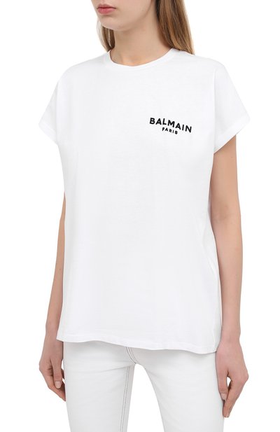 Хлопковая футболка BALMAIN, арт. VF11351/B013, фото 3