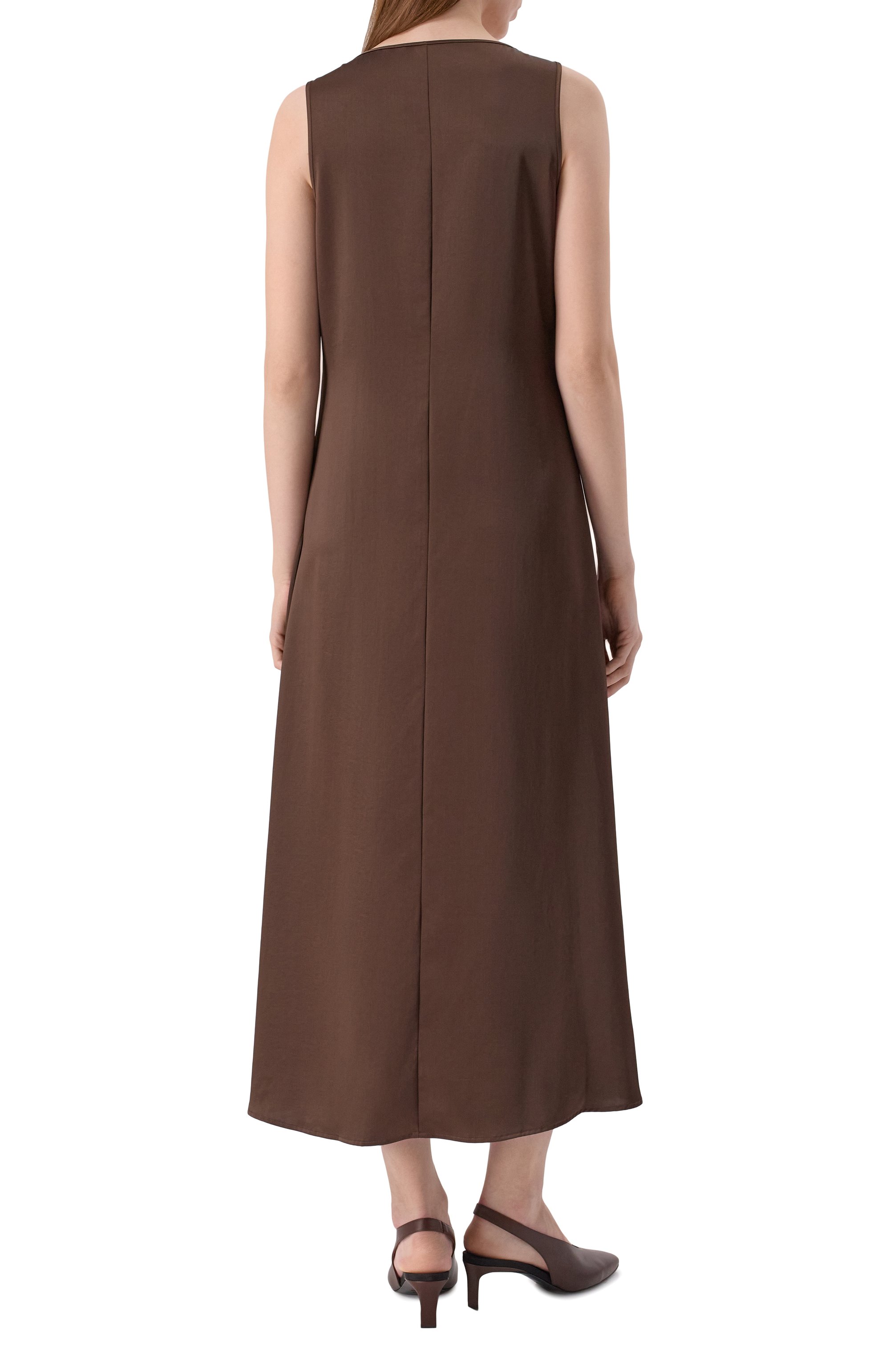 Атласное платье WEEKEND MAX MARA, арт. CAN0SSA, фото 4