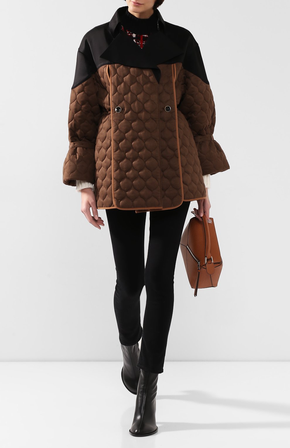 Куртка из смеси вискозы и шерсти AKIRA NAKA, арт. AW1901-BR, фото 2