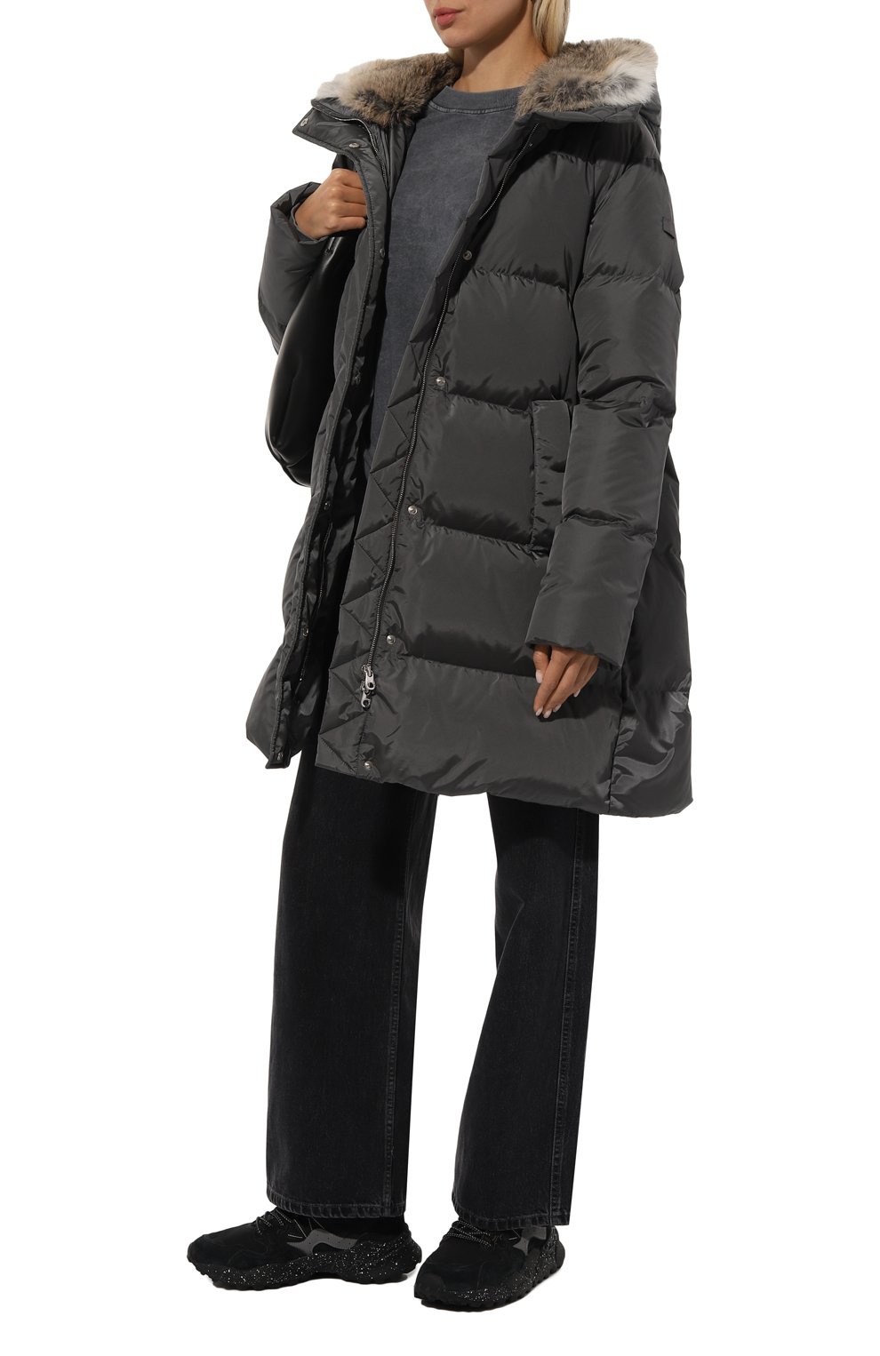 Пуховик с меховой отделкой LEMPELIUS, арт. 263B NEV/3000, фото 2