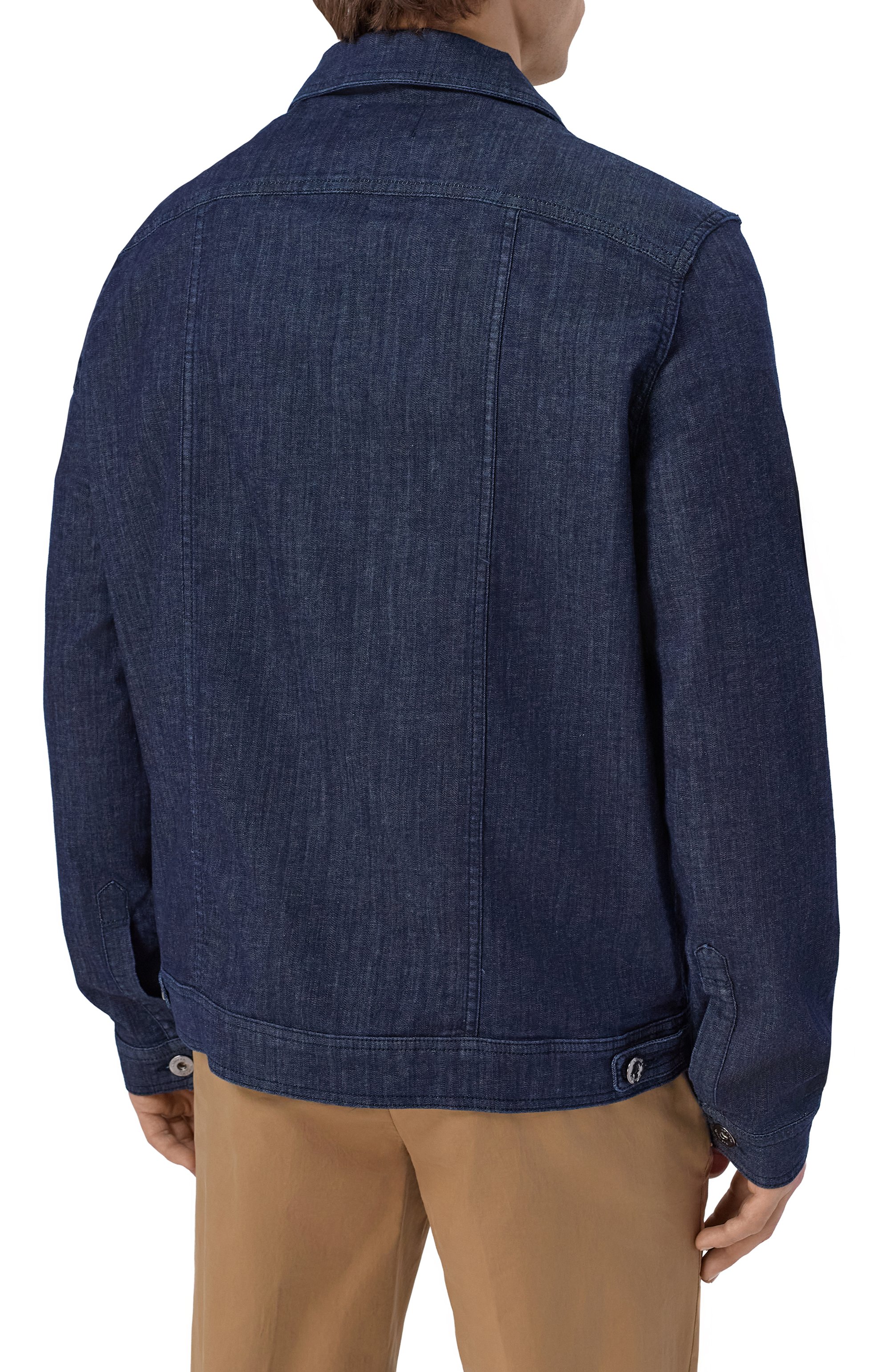 Джинсовая куртка ANDREA CAMPAGNA, арт. J-SR BLUE RINSE/DUCKY SPACE BLUE, фото 4