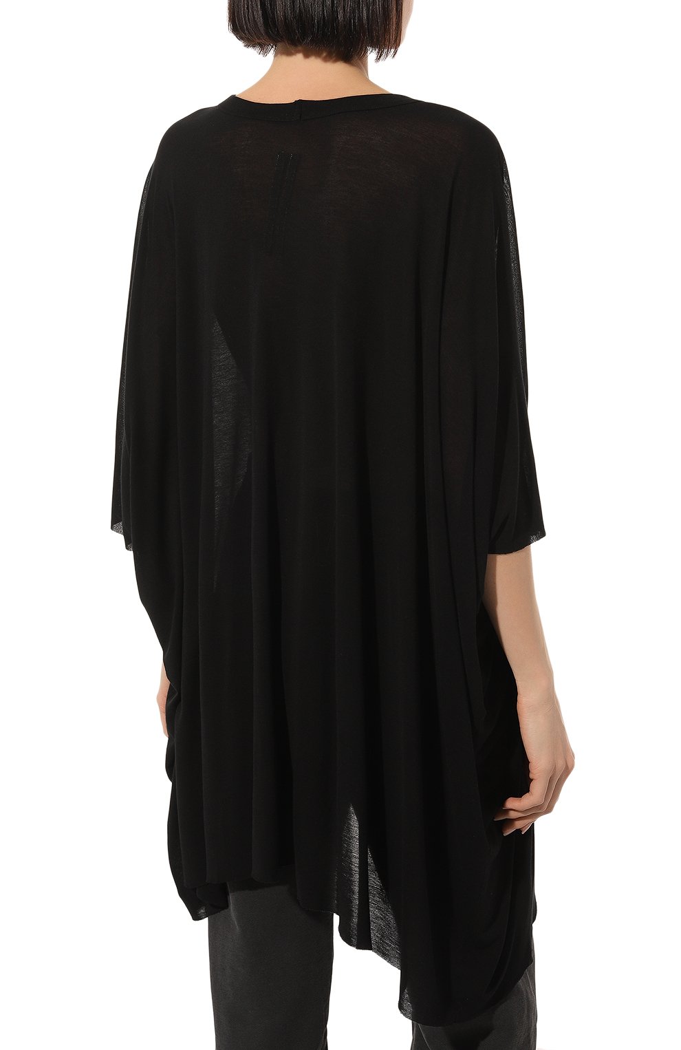 Футболка из вискозы и шелка RICK OWENS, арт. RP01C5204/JS, фото 4