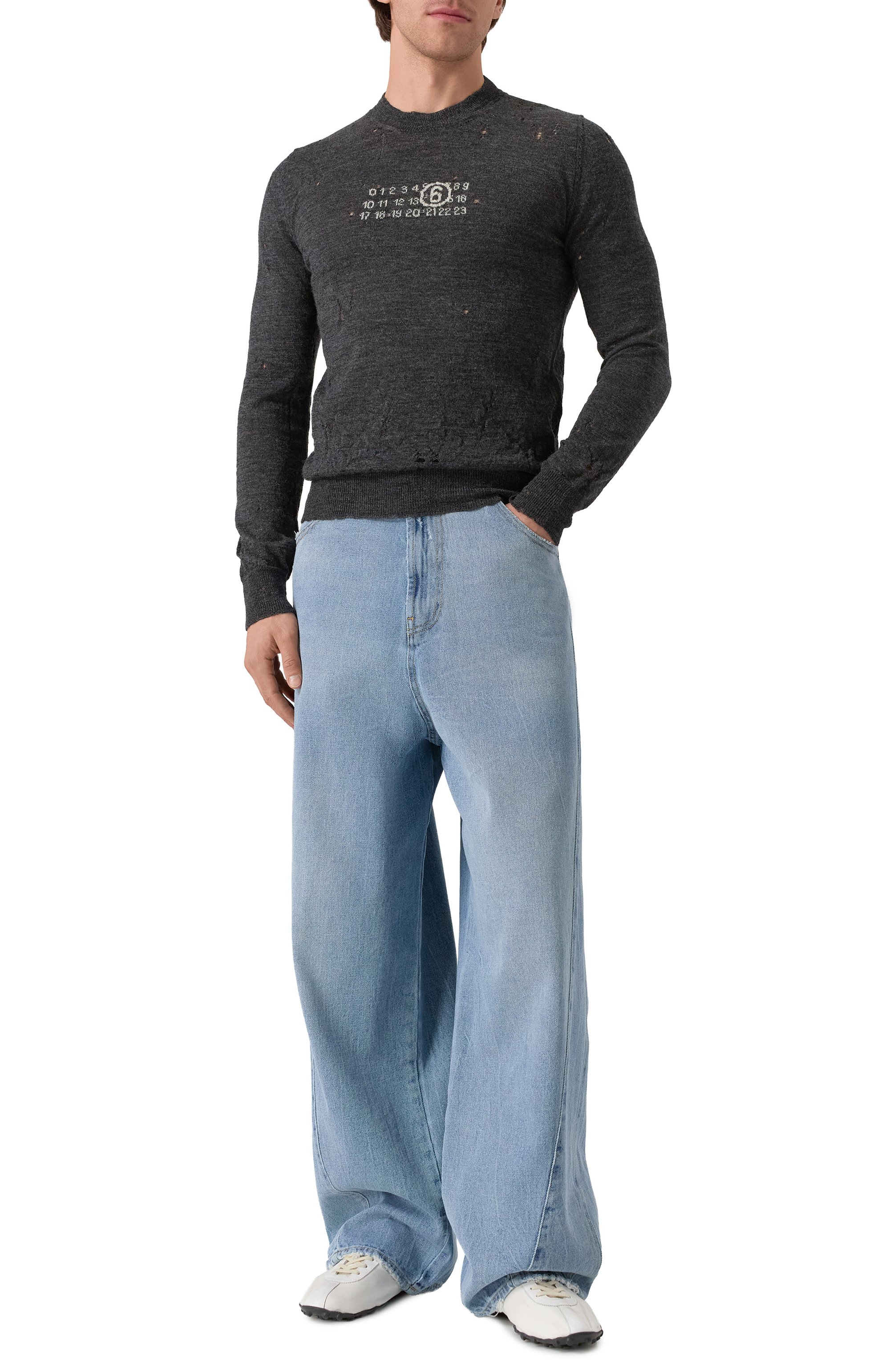 Шерстяной джемпер MM6, арт. SH0HL0033/M13134, фото 2