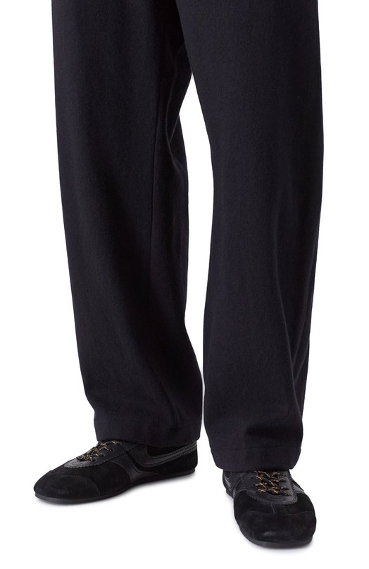 Замшевые кеды Dries Van Noten 021726-126-900 Чёрный  021726-126-900 Фото 3