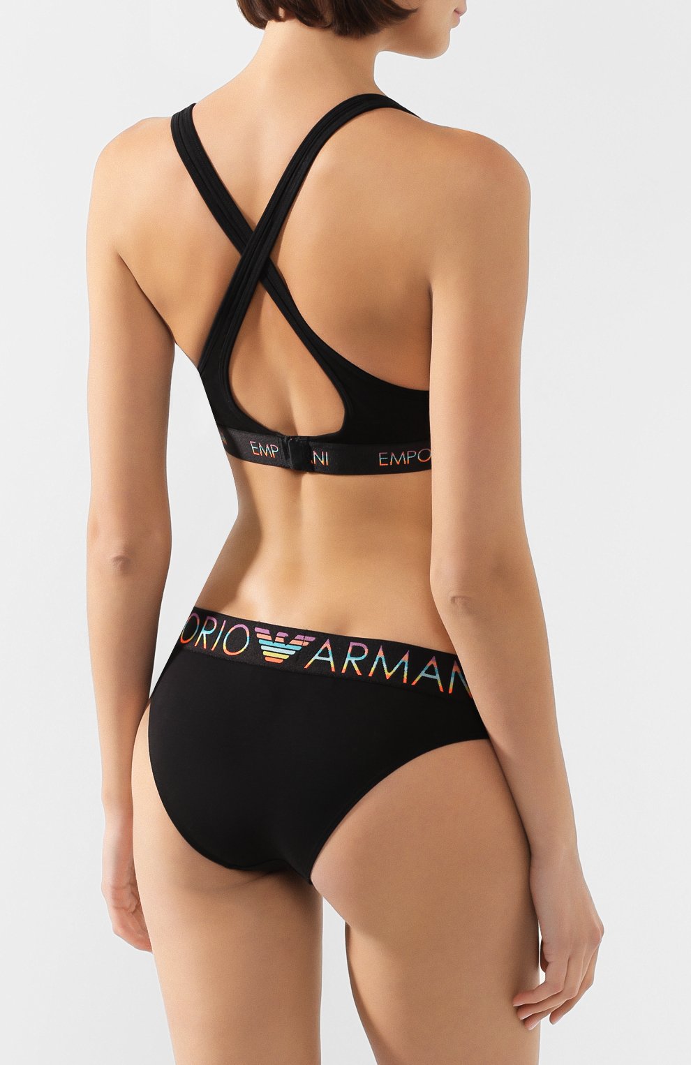 Хлопковый бюстгальтер EMPORIO ARMANI черного цвета по цене 8995 руб., арт. 163995/0P217, фото 3 Хлопковый бюстгальтер EMPORIO ARMANI, арт. 163995/0P217, фото 3