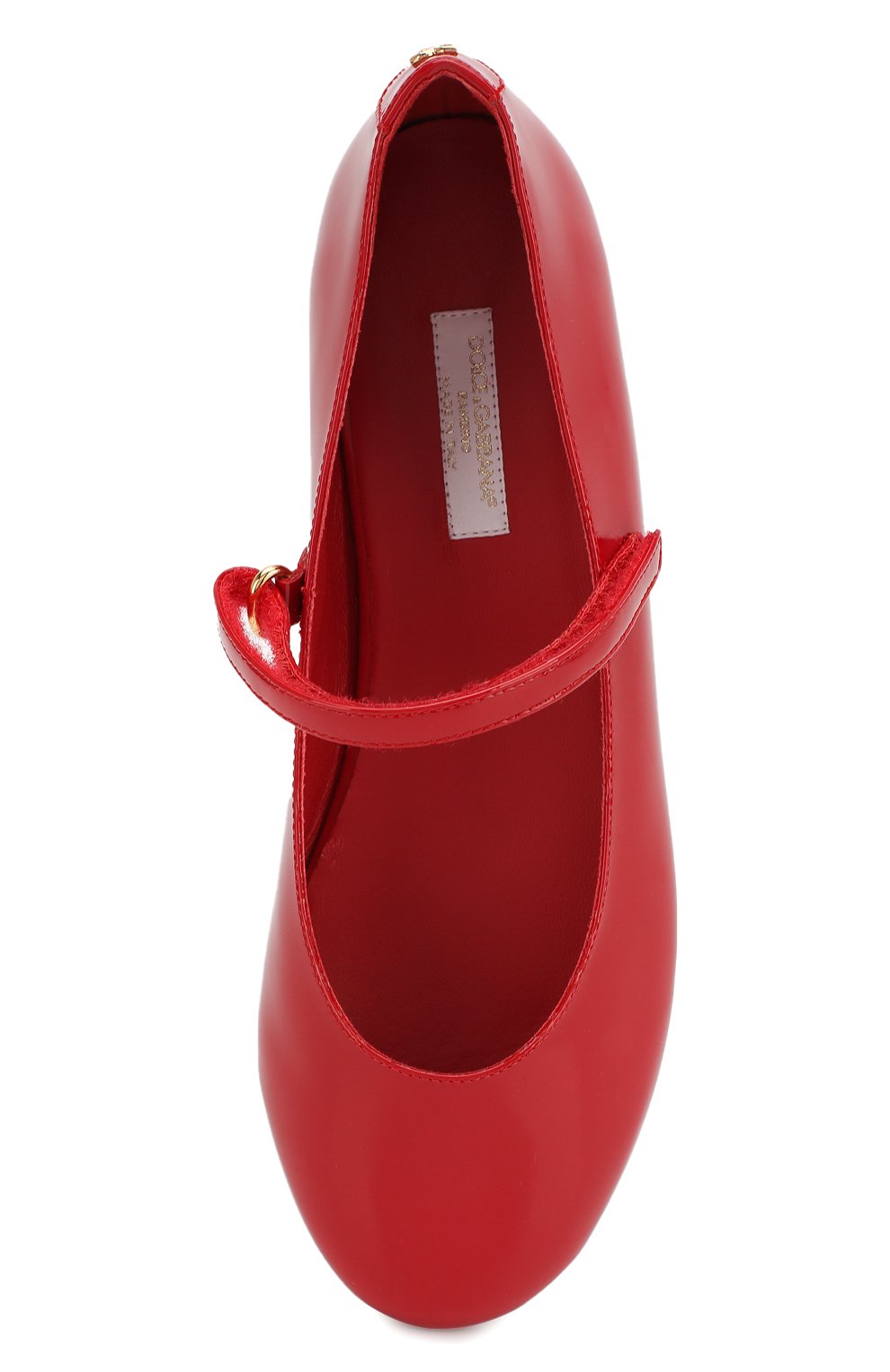 Лаковые балетки на застежке велькро DOLCE & GABBANA, арт. D10699/A1328/37-39, фото 4