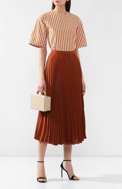 Хлопковый топ VICTORIA BECKHAM, арт. TP TSH 1828 MSS19 PIQUE STRIPE, фото 2