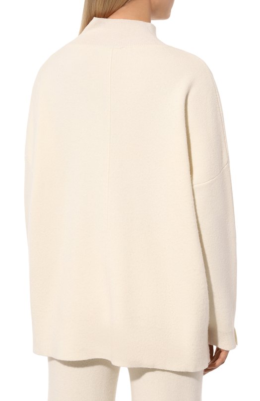 Свитер из шерсти и вискозы Pietro Brunelli MAB015/WS0011 Белый  MAB015/WS0011 Фото 4
