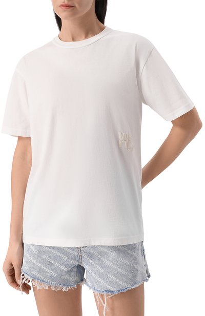 Хлопковая футболка ALEXANDERWANG.T, арт. 4CC3241520, фото 3