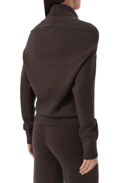 Шерстяной свитер YUZEFI, арт. AREN-DRAPE BACK FUNNEL NECK JUMPER, фото 4