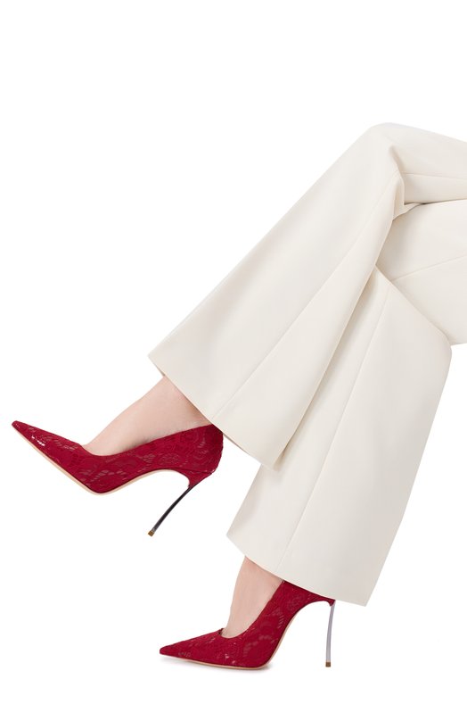 Комбинированные туфли Liberty Blade Casadei 1F940X100MC2836 Красный  1F940X100MC2836 Фото 2