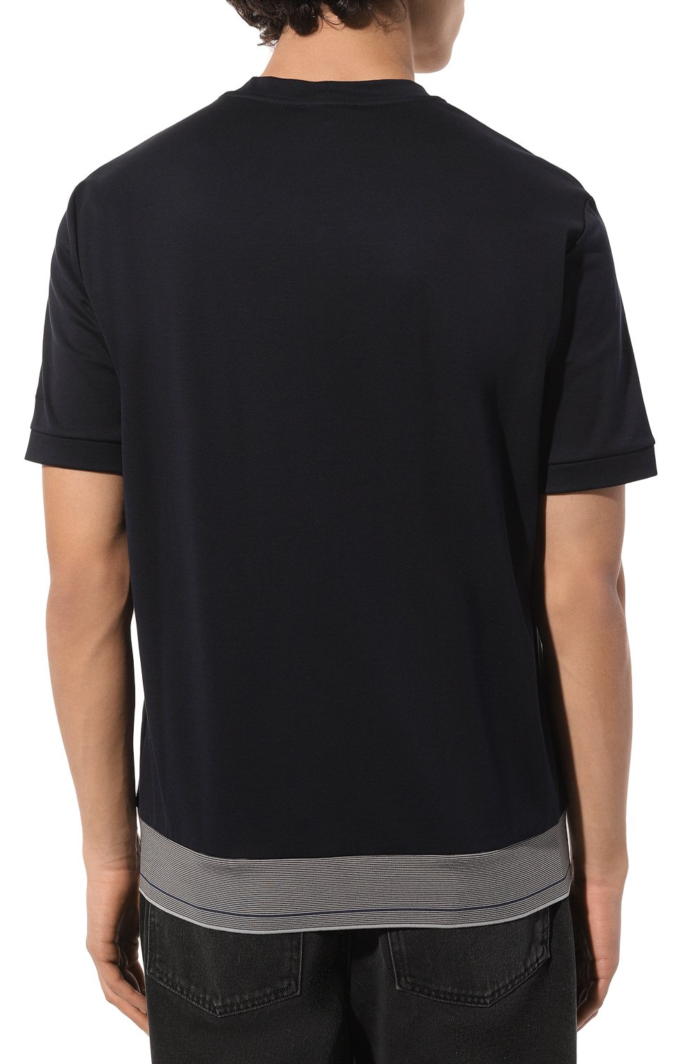 Хлопковая футболка GIORGIO ARMANI, арт. 3DSM52/SJFBZ, фото 4