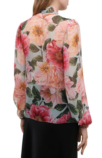 Шелковая блузка DOLCE & GABBANA, арт. F5N70T/IS1E4, фото 4