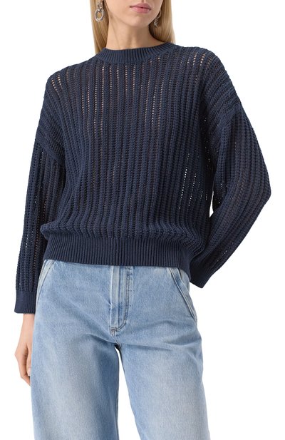 Хлопковый свитер BRUNELLO CUCINELLI, арт. MSB581800, фото 3