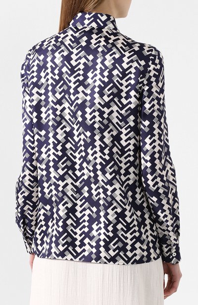 Шелковая рубашка PRADA, арт. P431E-1WUX-F0216, фото 4