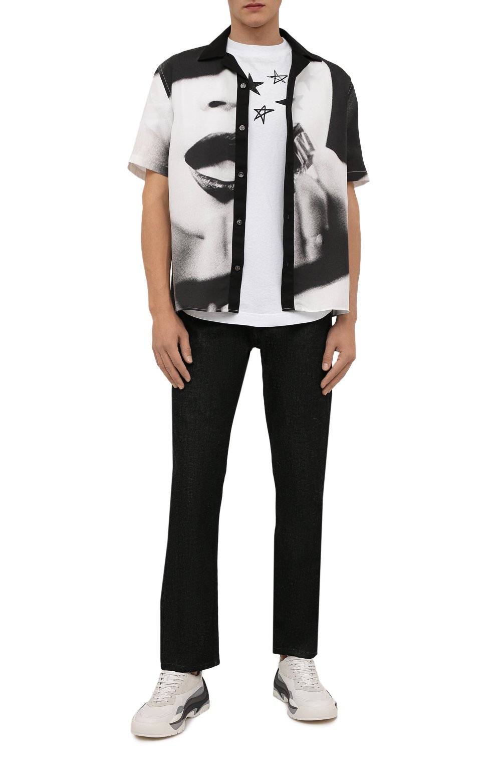 Хлопковая футболка PALM ANGELS белого цвета по цене 26950 руб., арт. PMAA002F21JER0040110, фото 2 Хлопковая футболка PALM ANGELS, арт. PMAA002F21JER0040110, фото 2