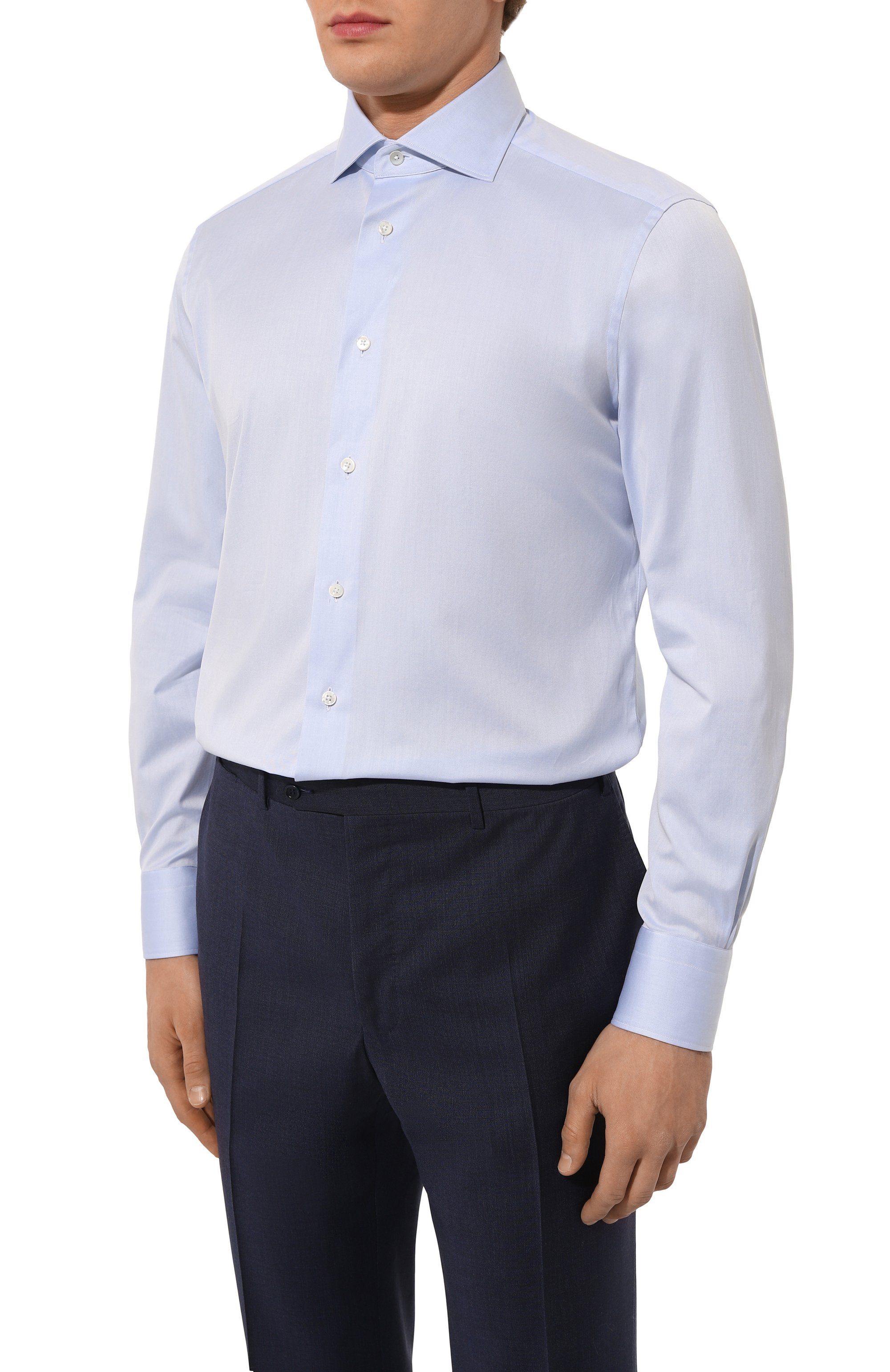 Хлопковая сорочка ZEGNA, арт. 704002A7/9MS0BA, фото 3