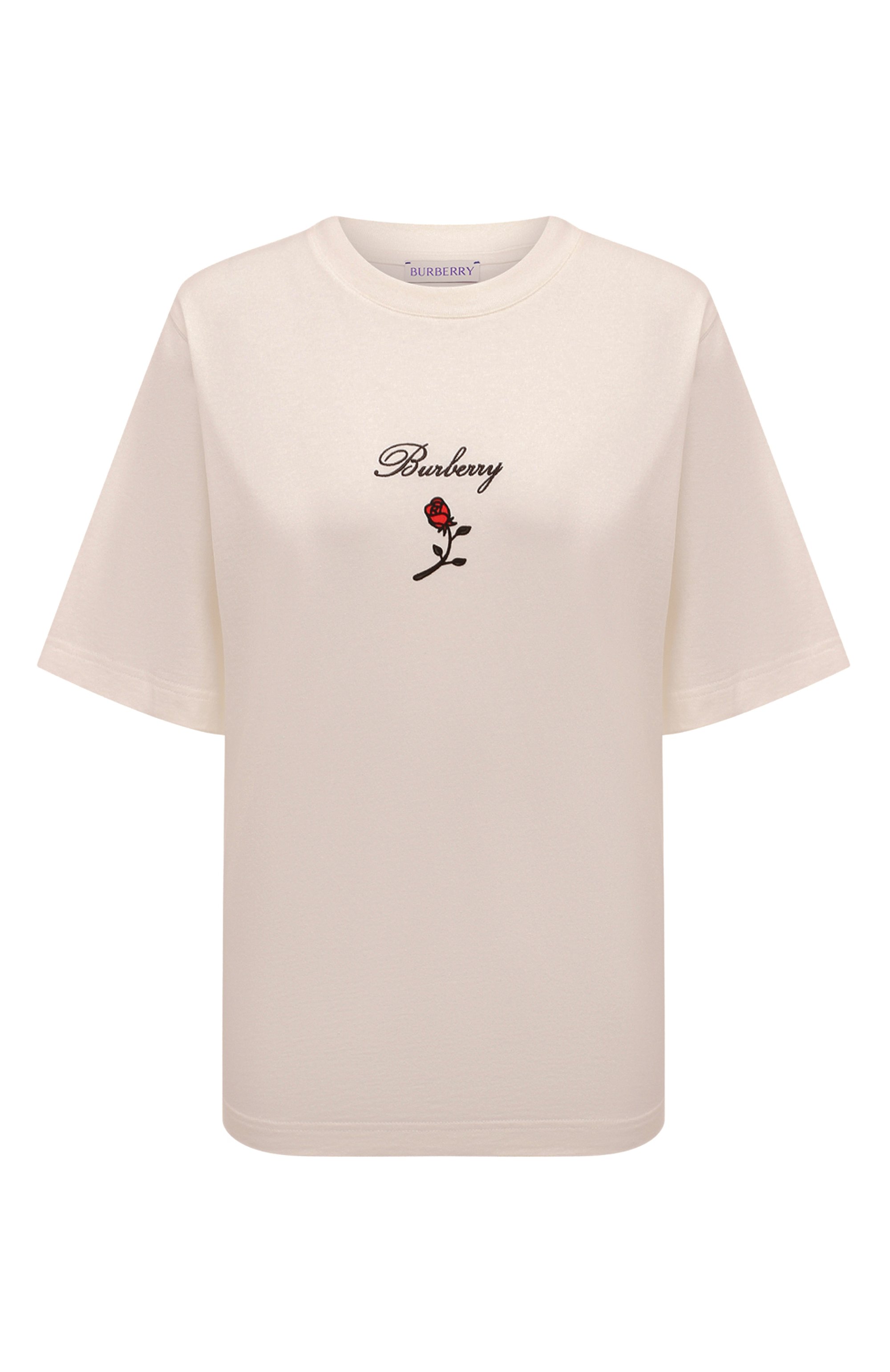 Хлопковая футболка BURBERRY, арт. 8083647, фото 1