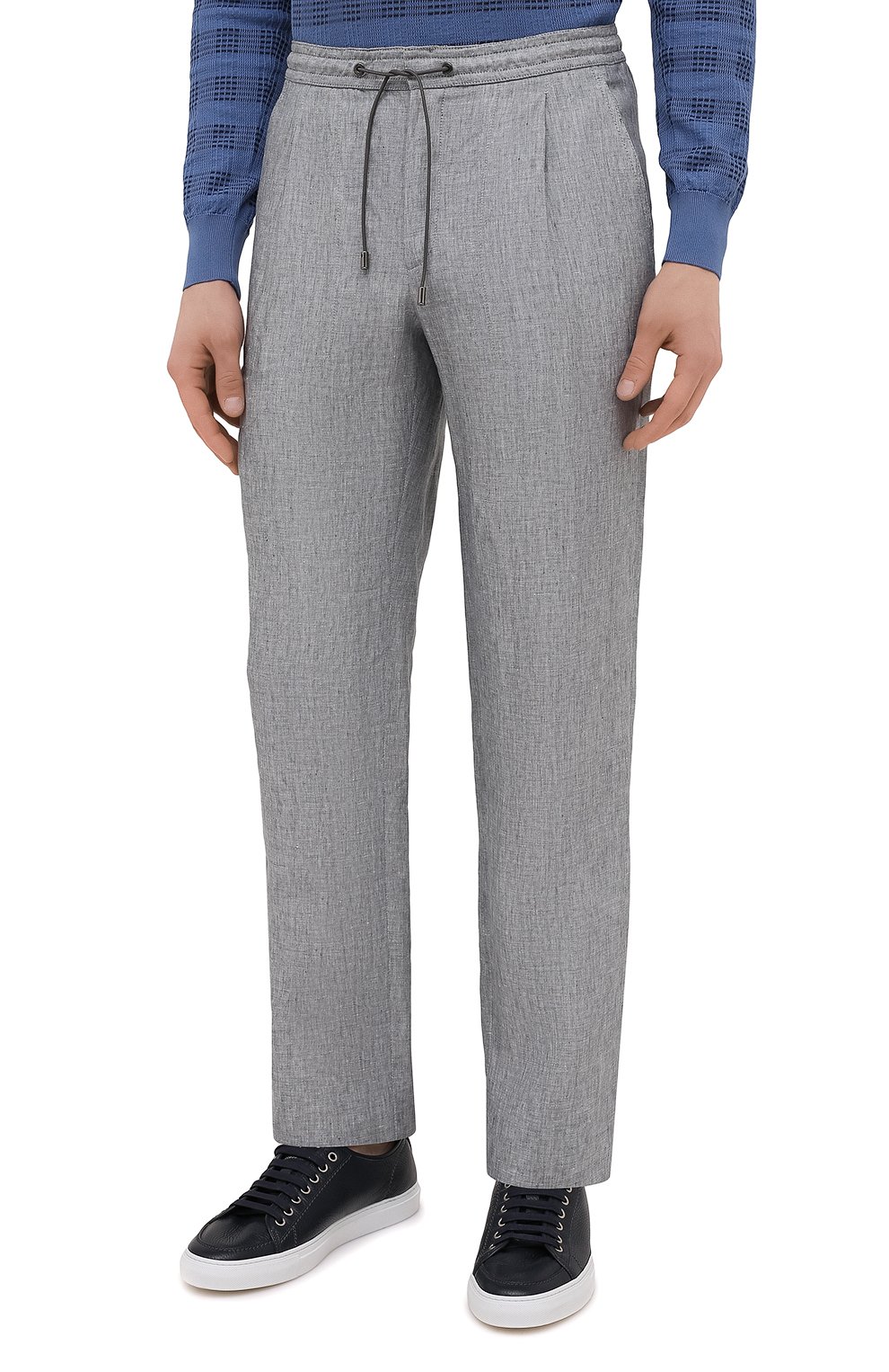 Льняные брюки BRIONI, арт. RPMJ0M/P6114/NEW JAMAICA, фото 3