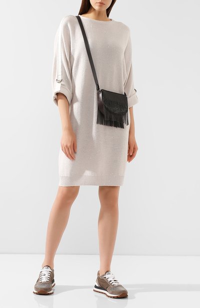 Кожаные кроссовки BRUNELLO CUCINELLI, арт. MZSFG1591, фото 2