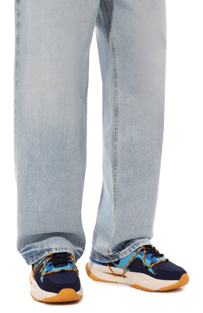 Комбинированные кроссовки DIRK BIKKEMBERGS синего цвета по цене 16400 руб., арт. 25116/CP/C, фото 3 Комбинированные кроссовки DIRK BIKKEMBERGS, арт. 25116/CP/C, фото 3