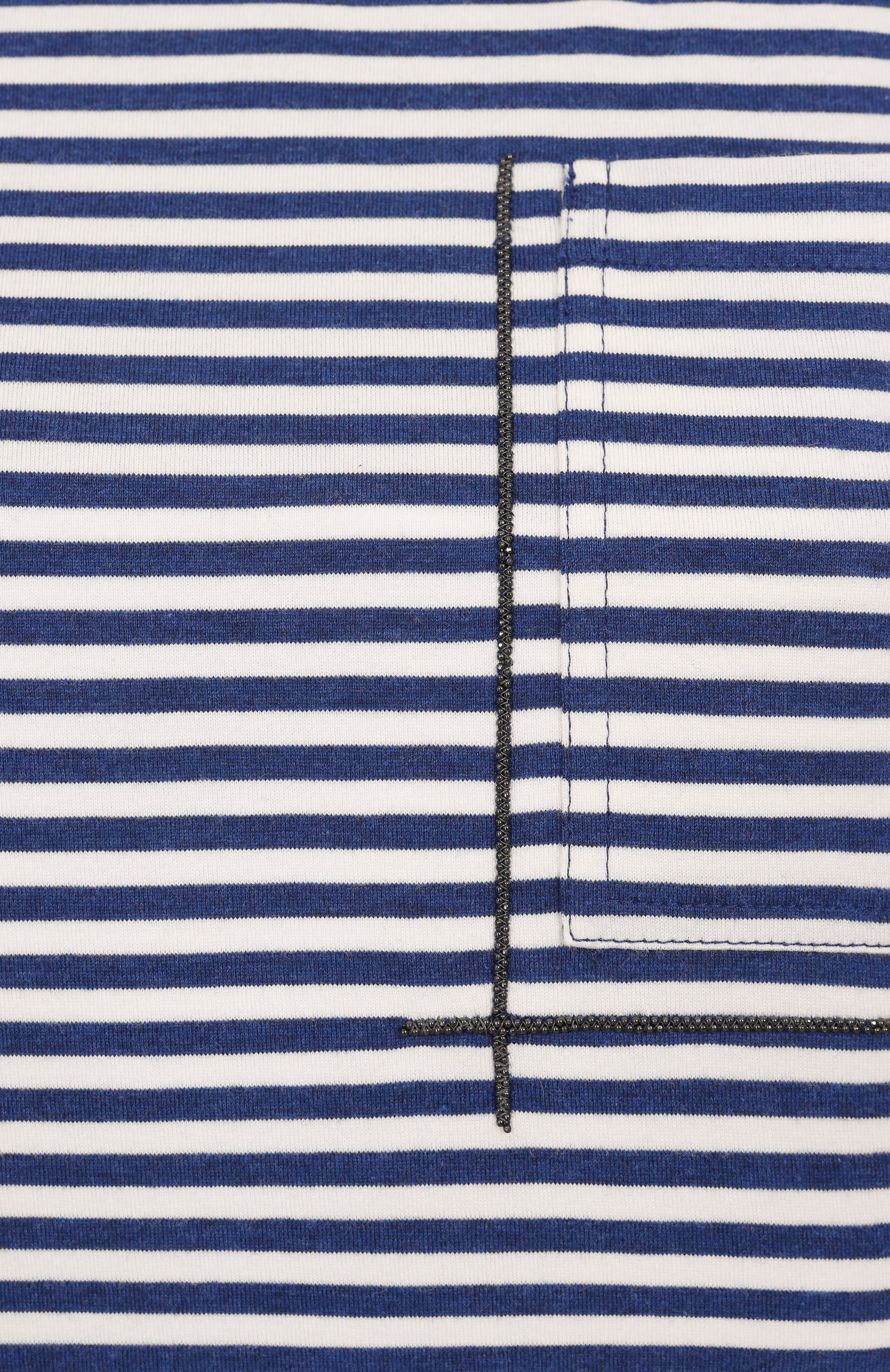 Хлопковая футболка BRUNELLO CUCINELLI, арт. ML929HA820, фото 6