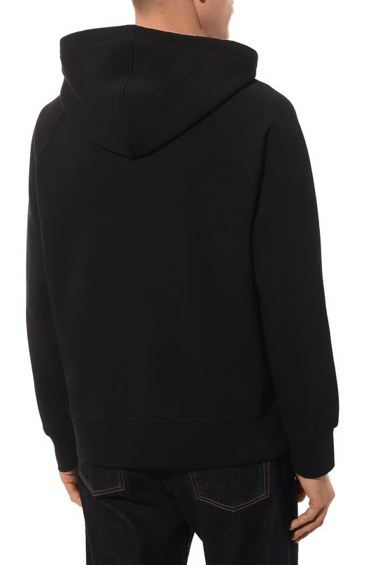 Хлопковое худи Neil Barrett Чёрный, фото 4
