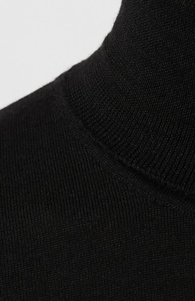 Водолазка из шерсти и шелка BOSS черного цвета по цене 19950 руб., арт. 50419133, фото 5 Водолазка из шерсти и шелка BOSS, арт. 50419133, фото 5