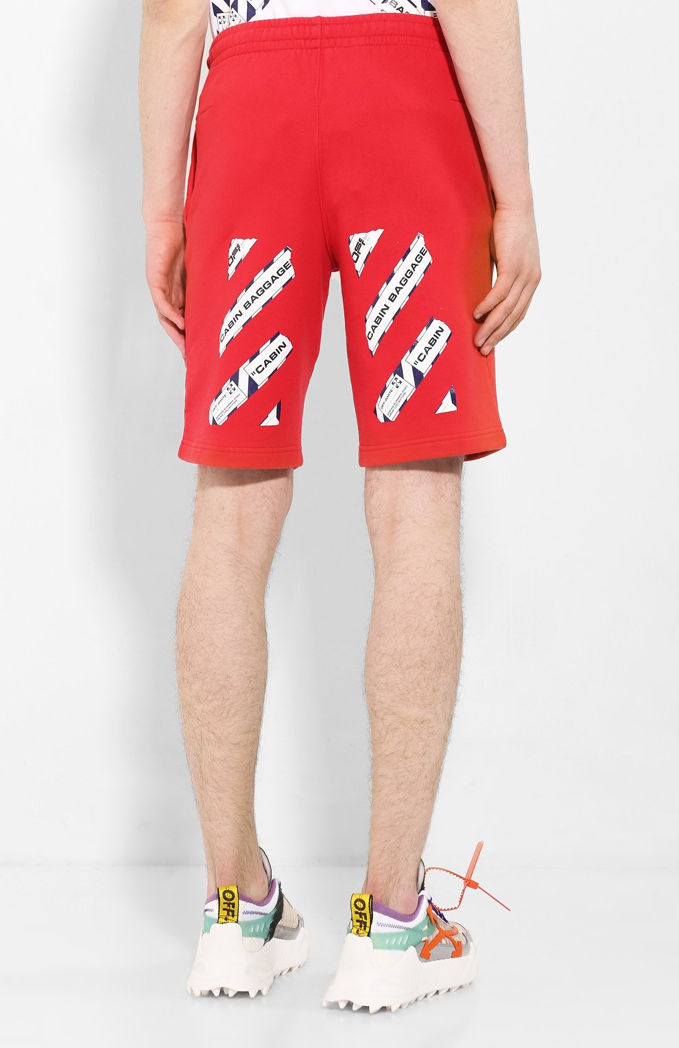 Хлопковые шорты OFF-WHITE, арт. 0MCI006S20E300032088, фото 4