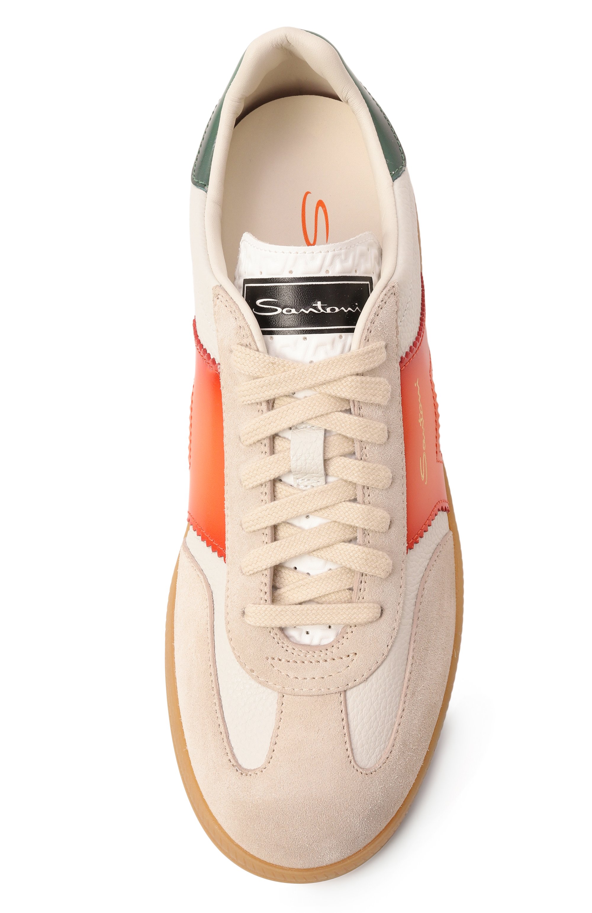 Кожаные кеды SANTONI, арт. WBPG61221FARCY0L, фото 6