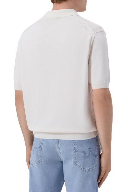 Поло из шелка и хлопка PAUL&SHARK, арт. 26411608_001, фото 4