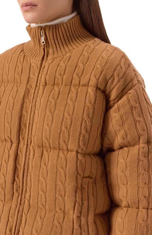 Шерстяной пуховик MC2 Saint Barth MYA0001-00024I/MYA W00L Бежевый  MYA0001-00024I/MYA W00L Фото 5