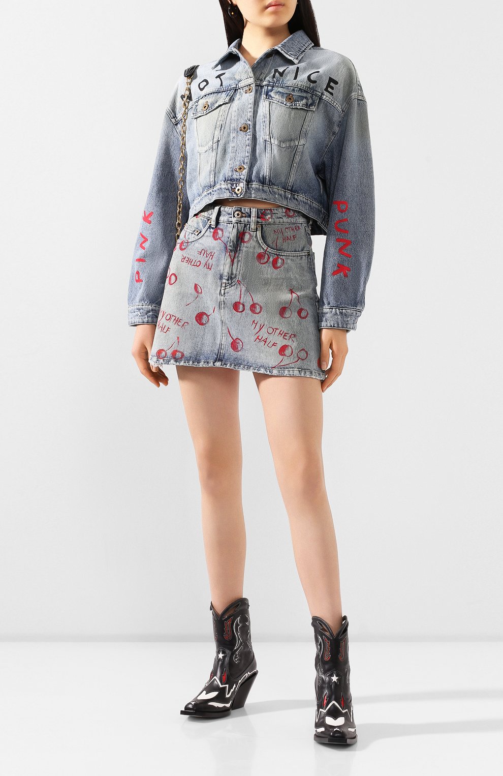 Джинсовая куртка MIU MIU, арт. GWB071-1WBD-F0013, фото 2